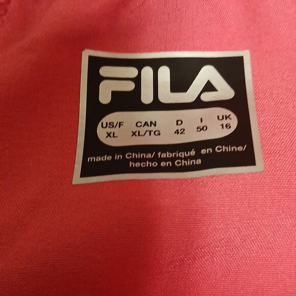 Fila Women's Pink W/RED HINT Training Shorts Dexterity Woven Short Size XL NWT - Picture 8 of 10